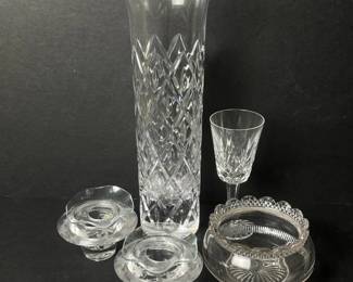 231 cutcrystalandglasslotvasewineglas