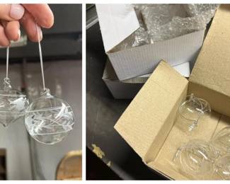 364 setof12etchedglassornaments