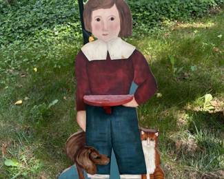 205 handpaintedwoodenfolkartfigurewith