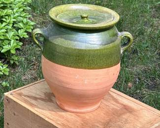 154 frenchgreenglazedterracottaconfitpo
