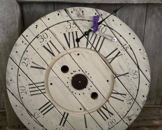 288 large35rusticwallclockforrestorati