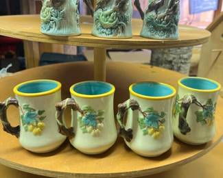 021 setof8decorativemajolicastyleceram