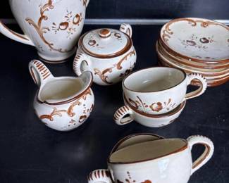 092 vintageitalianhandpaintedceramictea