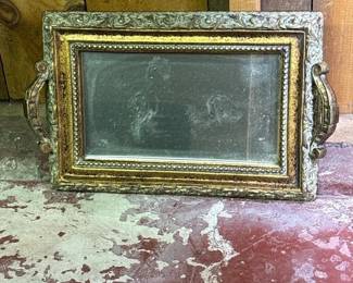 038 ornategoldtonemirroredvanitytraywi