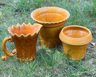 251 vintageceramicplantersandpitcherset