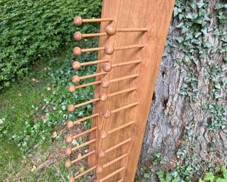 150 solidwoodwallmountedpegrack