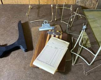 350 clipboardsvintagereceiptpadandplate