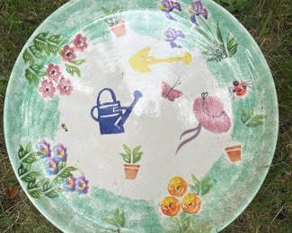 220 largehandpainteditalianpotteryplate