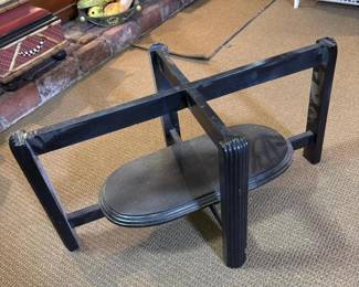 053 artdecoblackwoodentablewithribbed