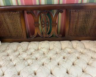 Vintage cane-back settee