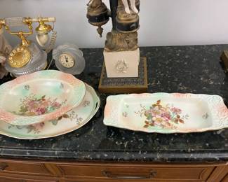 Vintage Bavaria Schumann-Arzberg porcelain in the "Wild Rose" pattern
