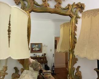 Vintage European Rococo Mirror