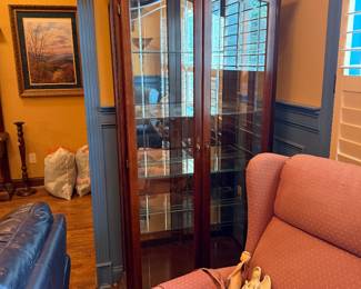 Mahogany Curio Cabinet 
