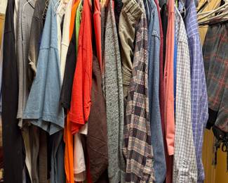 Closets full of clothes
