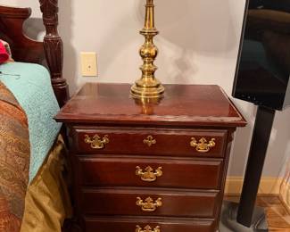 Pair Mahogany Nightstands 