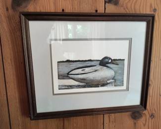 Howard Redding signed decoy print 