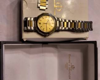Baume and Mercier Riviera 18 karat gold wrist watch 