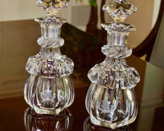 Antique English Crystal Decanters