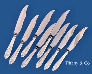 Tiffany Sterling Silver Faneuil Fish Knives