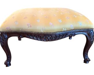 French silk ottoman