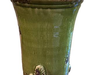 Redware Green Glazed vase