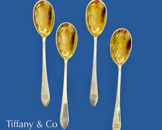 Tiffany Faneuil Gilded Spoons