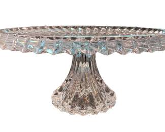 Crystal Cake Plate