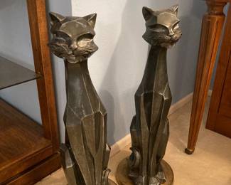 MCM Universal Sculpture Cubist Cats figures