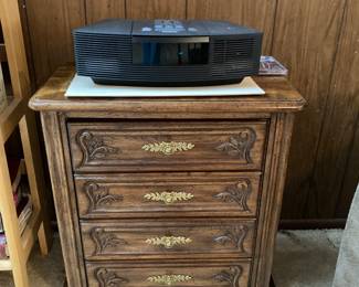 Bose Wave radio with CD player, small chest