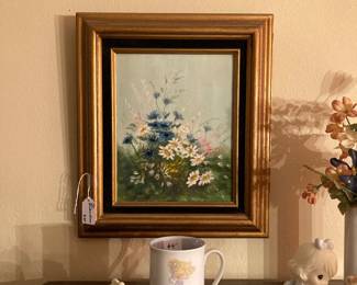 J C Richardson original oil, Precious Moments