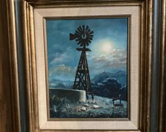 J C Richardson nighttime windmill