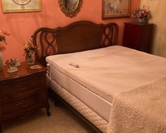 queen / full headboard, Sleep Number full mattress, springs, and frame