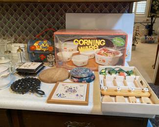 vintage Corningware NEW IN BOX, vintage lunchbox, kitchenwares