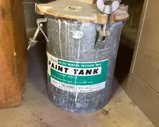 paint pressure tank