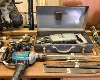 reciprocating saw, drill, files, etc