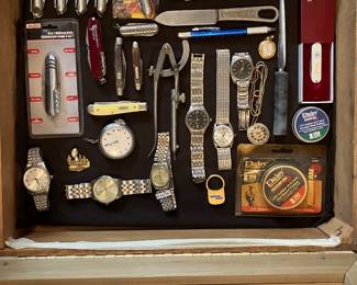watches, knives, etc.