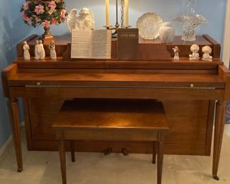 Howard piano and bench