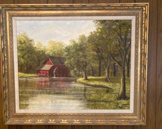 W B "Dub" Franklin watermill landscape