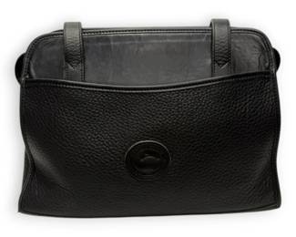 Dooney Bourke Black Leather Shoulder Bag Made in the USA