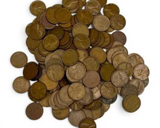 Lincoln Wheat Pennies 528g Total