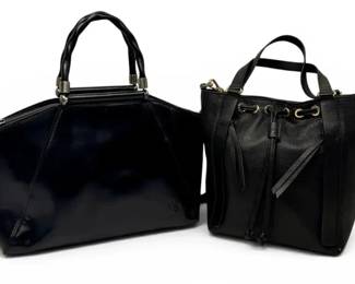 Two Black Leather Bags By Patricia Nash Lodis