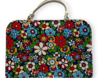 1960s Mod Flower Power Travel Bag