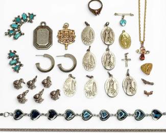 SilverToned Pendants Chains