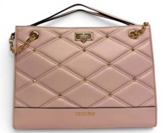 Michael Kors Pink Quilted Serena Bag w COA