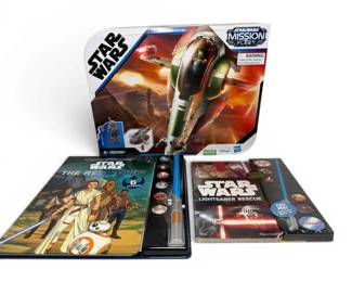 Star Wars Boba Fett Ship Toy Picture Books w Sound