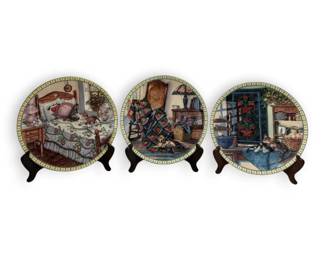 Hannah Hollister Ingmire Cat Dog Collectors Plates