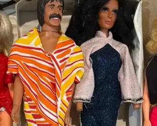 Vintage Barbies 2 Sony Cher With Case