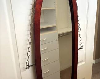 Vintage Oval Hanging Mirror