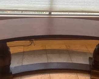 Curved Rustic Accent Table