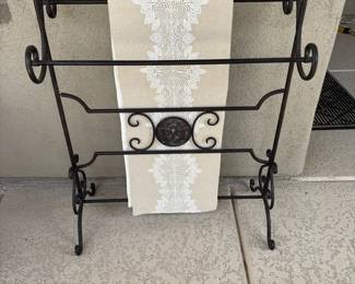 Blanket Hanger With Pier One Runner